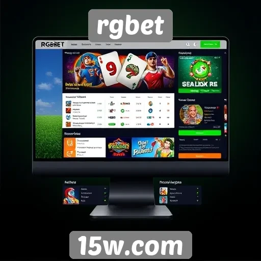 Interface do usuário do site rgbet em foco